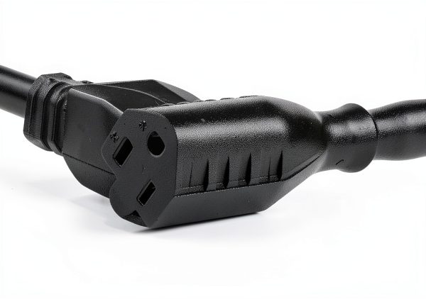 KHGUZ Car Extension Cord 16A 250V Black Plug-In Power Switch 1.48FT-1