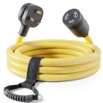 FIRMERST 15ft 30A RV Extension Cord NEMA TT-30P to L5-30R Weatherproof-0