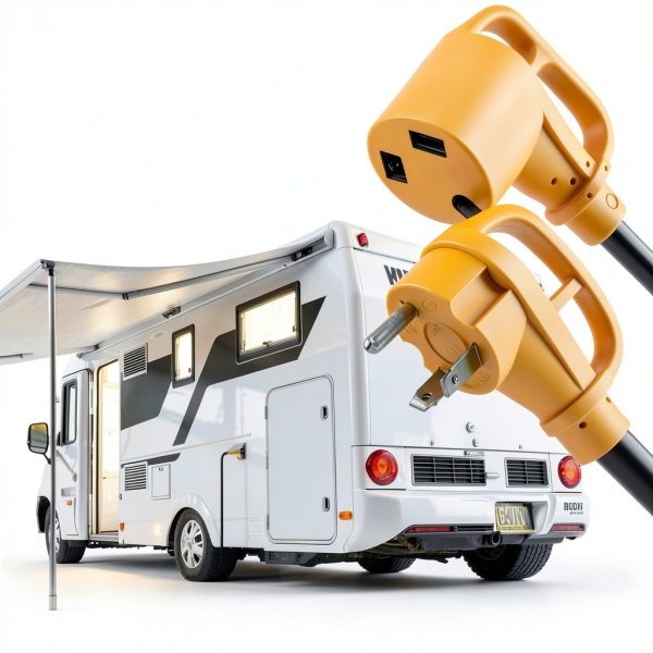 LifeSupplyUSA RV Extension Cord 15 FT TT30P/TT30R Heavy‑Duty 10/3-5