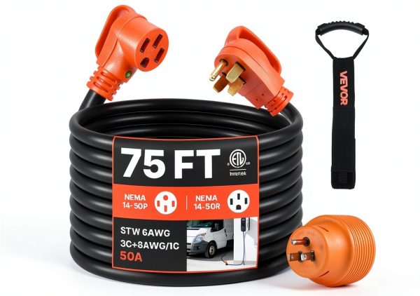 VEVOR 50A RV Extension Cord 75ft Heavy Duty-0