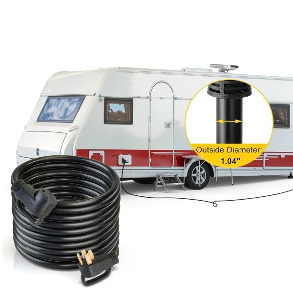RV Extension Cord VEVOR 50 Amp 25 Ft Heavy-Duty Weatherproof Cable-3