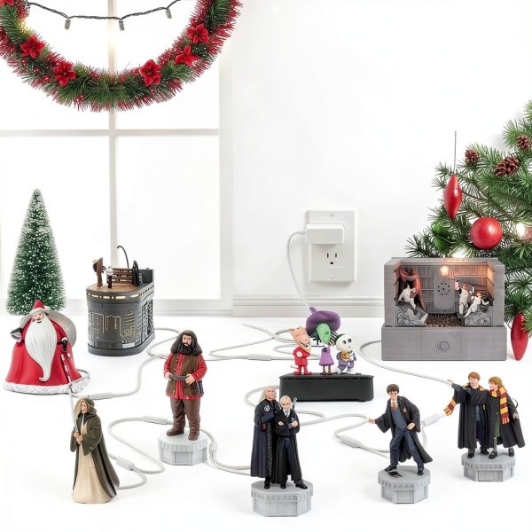 Lnauy 10-output Power Cord for Hallmark Christmas Ornaments 4.9 FT-3