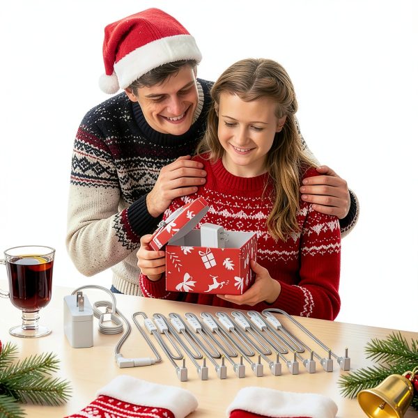 Lnauy 10-output Power Cord for Hallmark Christmas Ornaments 4.9 FT-6