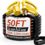 NEMA 14 50 Extension Cord PlugSaf 50A Weatherproof RV Cable 6‑100FT-0