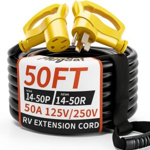 NEMA 14 50 Extension Cord PlugSaf 50A Weatherproof RV Cable 6‑100FT-0