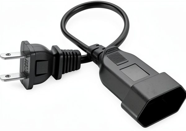 US to EU Power Cord Toptekits Nema1-15p-eu 1ft Durable Black Extension-4
