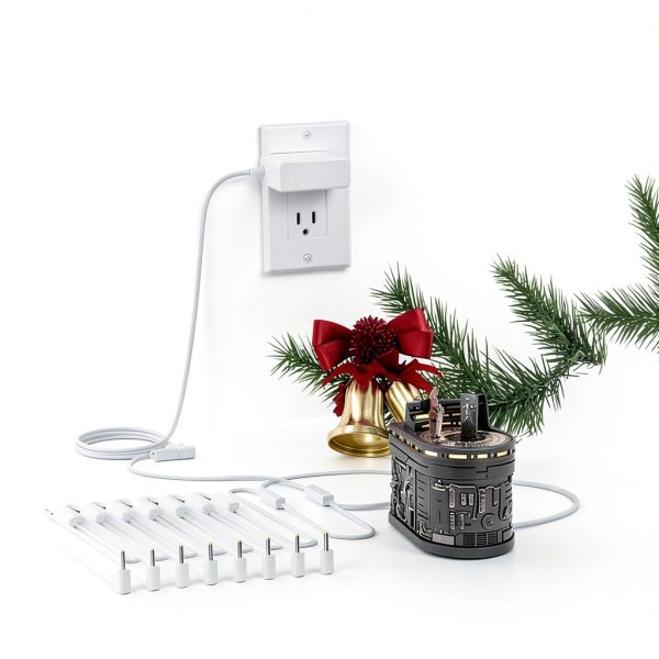 Lnauy 10-output Power Cord for Hallmark Christmas Ornaments 4.9 FT-2