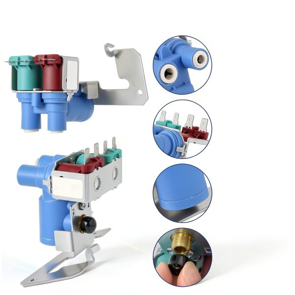 Refrigerator Water Inlet Valve AMI PARTS WR57X33326 Solenoid Metal-2