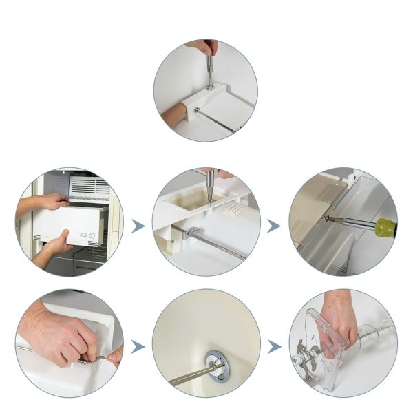 Upgrade Ice Maker Dispenser Auger for GE Fridge by Pokin-5